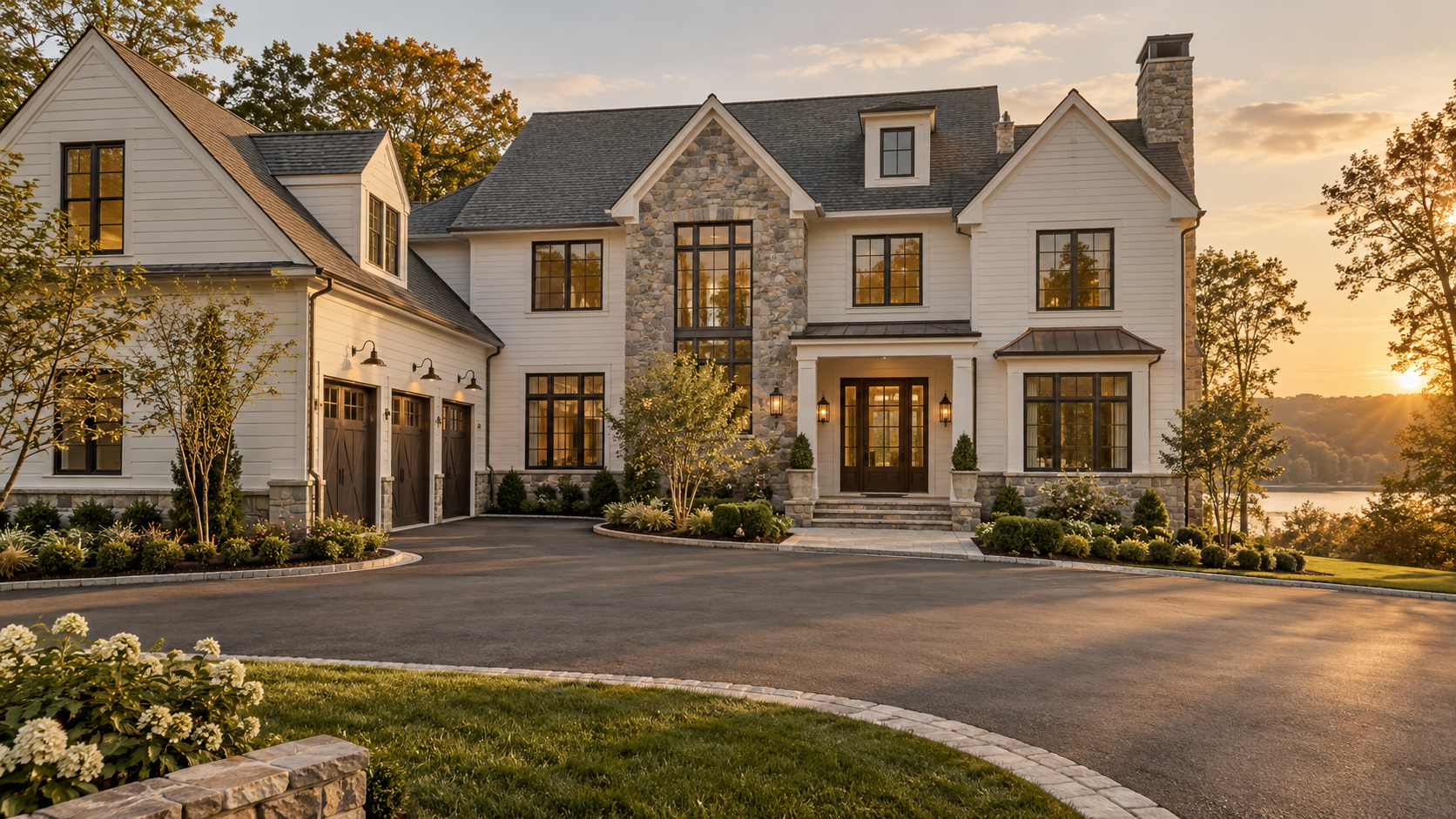 Newly remodeled luxury home exterior